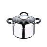 Olla ø20x14cm 4l acero inoxidable con tapa foodies bgmp-1505-bk masterpro