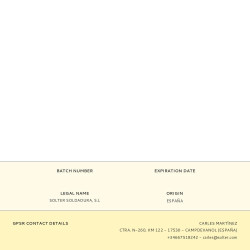 Cristal inactinico 108x50mm cabeza solter