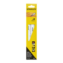 Pack 2 hojas de sierra de sable 24cm corte basto sta21182-xj stanley