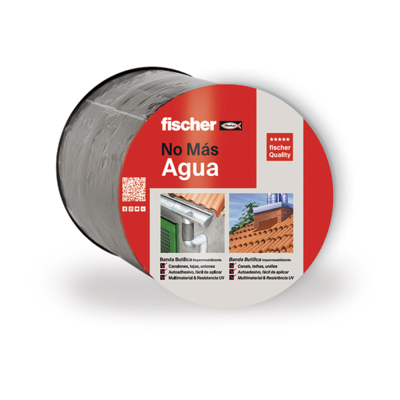 Banda butilica 10cm x 10m gris 564128 fischer Banda butilica 10cm x 10m gris 564128 fischer