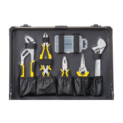 Kit de mantenimiento con maletín de aluminio 142 piezas stmt98109-1 stanley