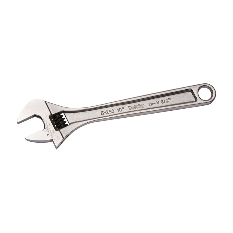 Llave ajustable (inglesa) de moleta central 10" cromada 5-250c-1 Llave ajustable (inglesa) de moleta central 10" cromada 5-250c-1