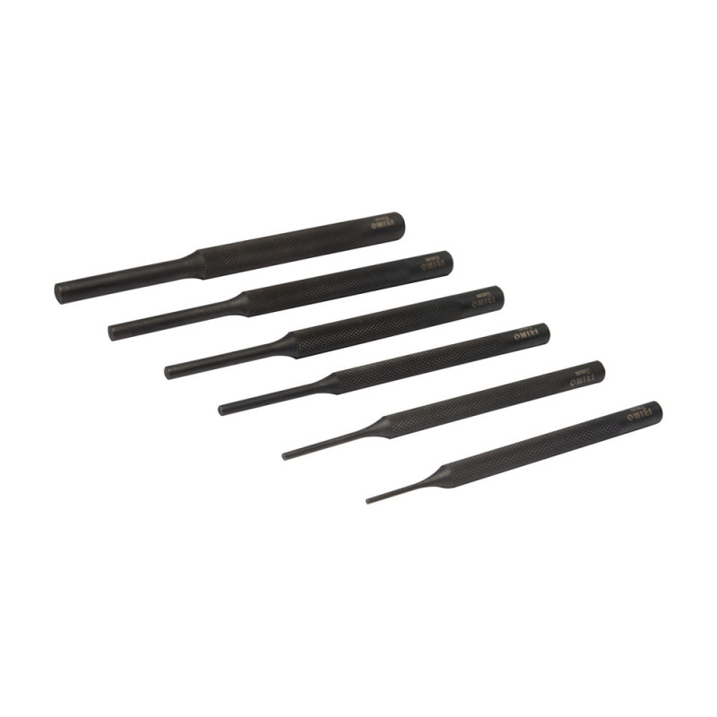 Juego de 6 botadores cilíndricos (2,3,4,5,6,8mm), largos 517-91-4 Juego de 6 botadores cilíndricos (2,3,4,5,6,8mm), largos 517-91-4