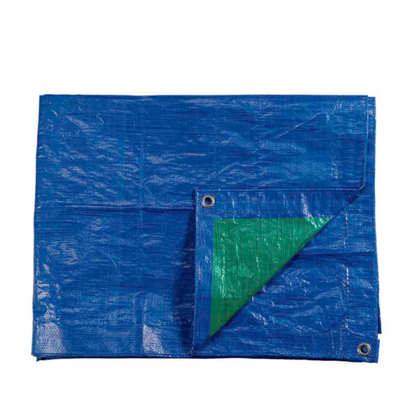 Toldo polietileno de doble cara color azul/verde, densidad 90 g / m², 3 x 4 m Toldo polietileno de doble cara color azul/verde, densidad 90 g / m², 3 x 4 m