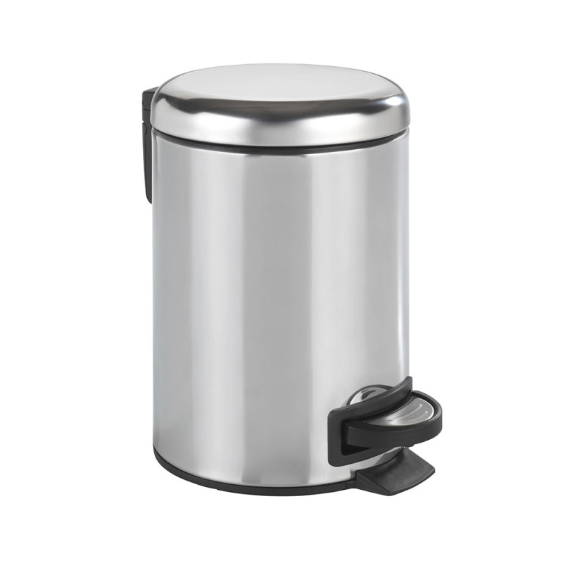 Papelera de pedal de acero inoxidable leman 3l, brillante 22444100 wenko Papelera de pedal de acero inoxidable leman 3l, brillante 22444100 wenko