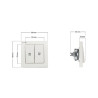 Interruptor para enrolladores 2 botones. 23005