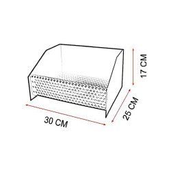 Cesta quemador de pellets 30x25x17cm imex el zorro