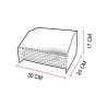 Cesta quemador de pellets 30x25x17cm imex el zorro