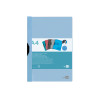 Carpeta dossier pinza lateral pp din a4 azul celeste liderpapel