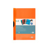 Carpeta dossier pinza lateral pp din a4 naranja fluorliderpapel