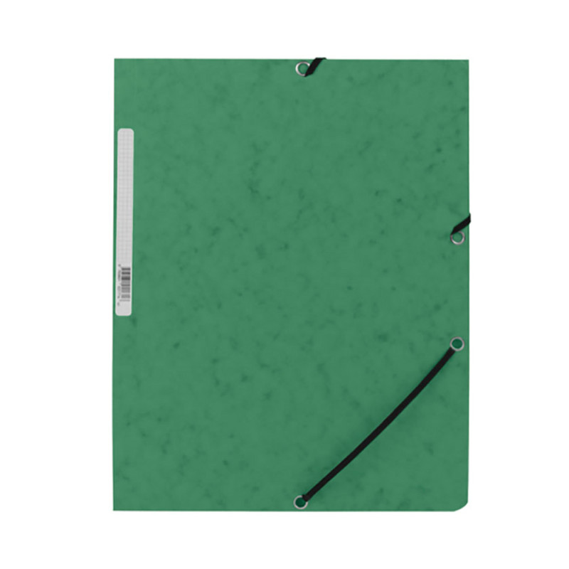Carpeta con gomas kf02167 cartón verde con solapas din a4 q-connect Carpeta con gomas kf02167 cartón verde con solapas din a4 q-connect