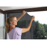 Mosquitera para ventanas con cierre de gancho y bucle 1 pieza 130x150cm