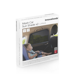 Pack 2 unid. malla parasol para coche uvlock v0103468 innovagoods