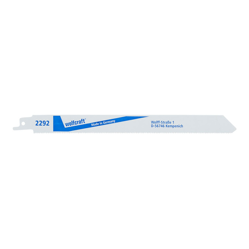 Pack 2 hojas de sierra de sable bim, metal, fino, longitud 230mm 2292000 wolfcraft Pack 2 hojas de sierra de sable bim, metal, fino, longitud 230mm 2292000 wolfcraft