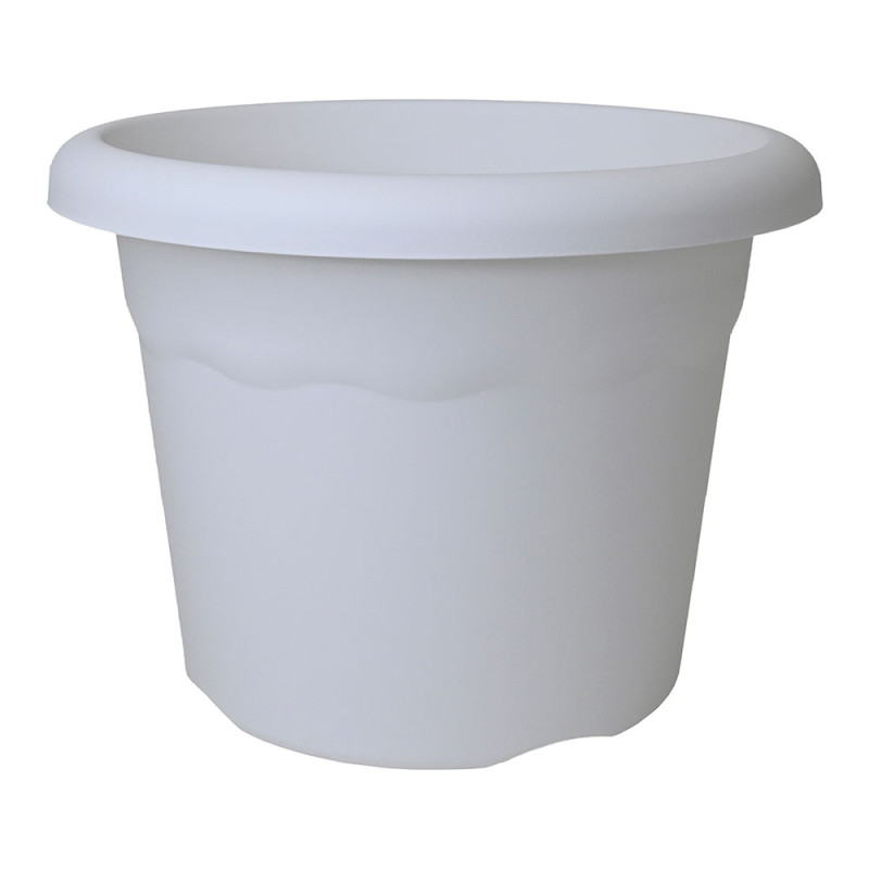 Maceta de inyeccion color blanco ø22cm plastiken Maceta de inyeccion color blanco ø22cm plastiken