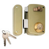 Cerradura sobreponer con cilindro 5056a entrada 60mm. mano izquierda 95056ahe60i lince