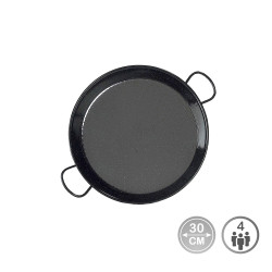 Paellera tradicional de acero esmaltado ø30cm (4 personas)