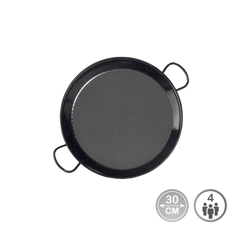 Paellera tradicional de acero esmaltado ø30cm (4 personas) Paellera tradicional de acero esmaltado ø30cm (4 personas)