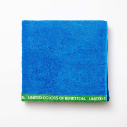 Toalla de playa 160x90cm 450g/m² azul benetton