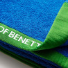 Toalla de playa 160x90cm 450g/m² azul benetton