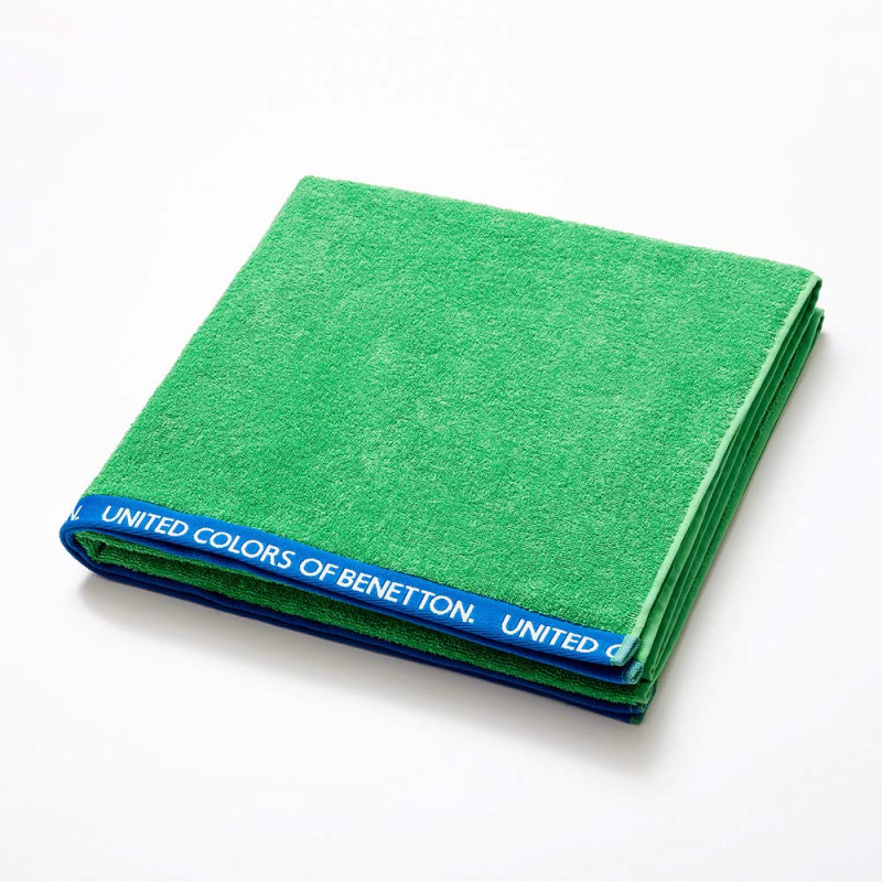 Toalla de playa 160x90cm 450g/m² verde benetton Toalla de playa 160x90cm 450g/m² verde benetton