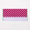 Toalla de playa 140x70cm cuadros rojos kids benetton