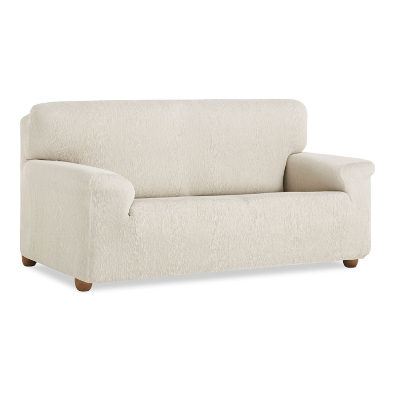 Funda teide marfil elástica para sofa 3 plazas belmarti Funda teide marfil elástica para sofa 3 plazas belmarti