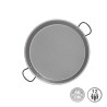 Paellera tradicional de acero pulido ø46 cm (12 personas)