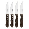 Juego de cuchillos jumbo 4 piezas polywood castaño 12,7cm tramontina