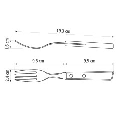 Juego para asado 12 piezas tradicional tramontina