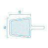 Recogedor de hojas de superficie classic 31x24cm