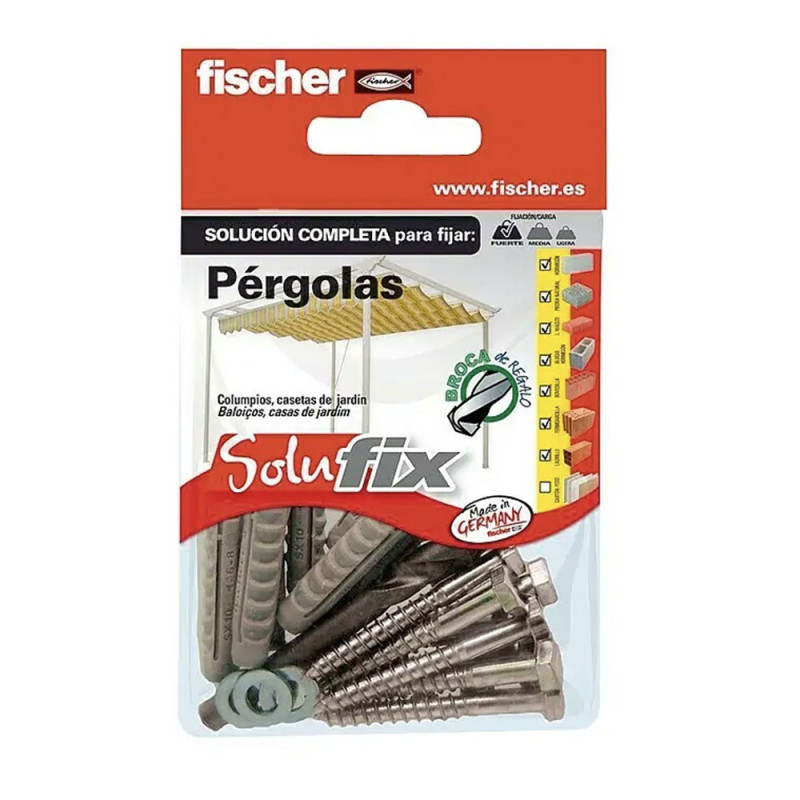 Kit fijación pergolas 568680 solufix fischer Kit fijación pergolas 568680 solufix fischer