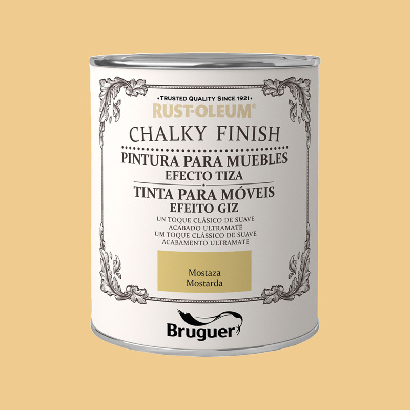 Rust-oleum chalky finish muebles mostaza 0,750l 5397515 bruguer Rust-oleum chalky finish muebles mostaza 0,750l 5397515 bruguer