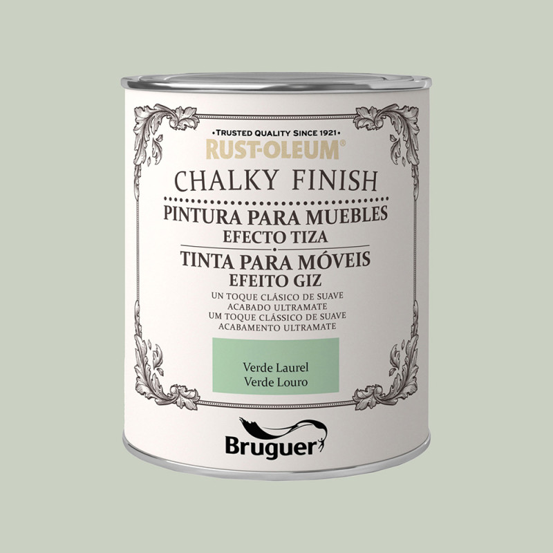 Rust-oleum chalky finish muebles verde laurel 0,750l 5397547 bruguer Rust-oleum chalky finish muebles verde laurel 0,750l 5397547 bruguer