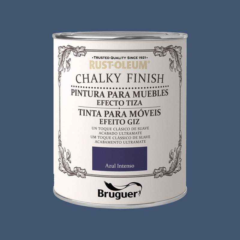 Rust-oleum chalky finish muebles azul intenso 0,750l 5397551 bruguer Rust-oleum chalky finish muebles azul intenso 0,750l 5397551 bruguer