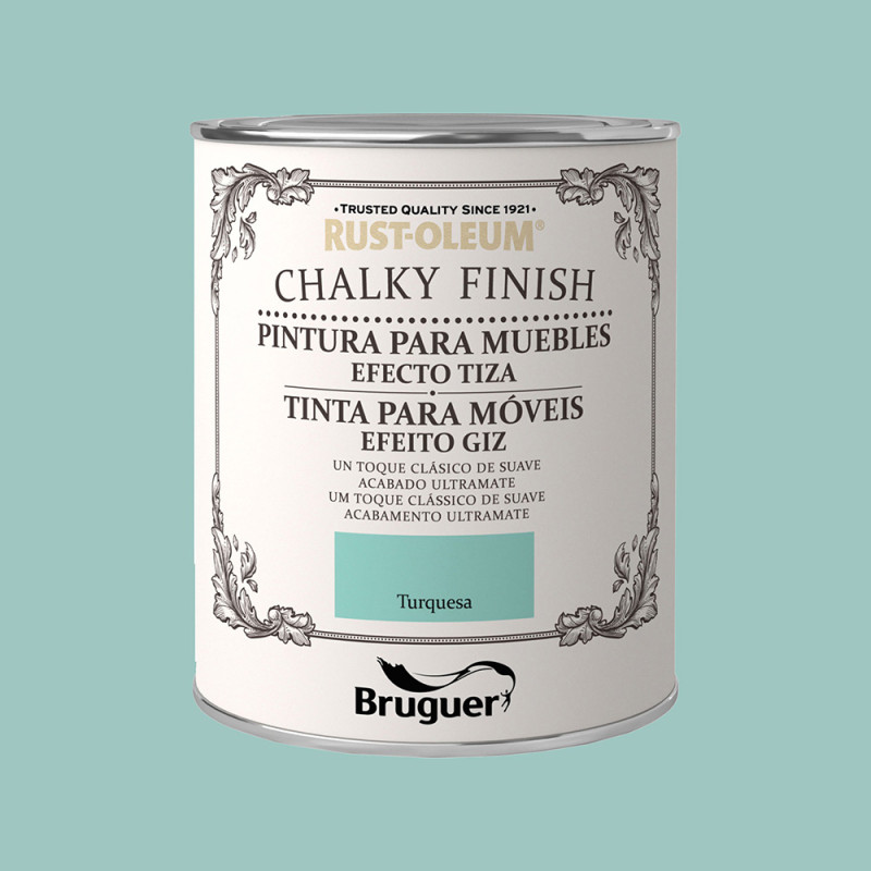 Rust-oleum chalky finish muebles turquesa 0,750l 5397560 bruguer Rust-oleum chalky finish muebles turquesa 0,750l 5397560 bruguer