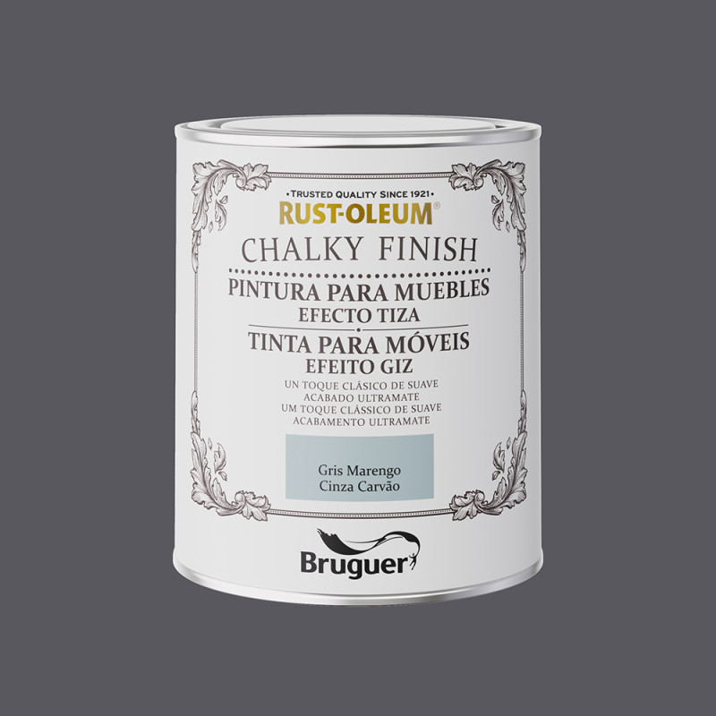 Rust-oleum chalky finish muebles gris marengo 0,750l 5733887 bruguer Rust-oleum chalky finish muebles gris marengo 0,750l 5733887 bruguer