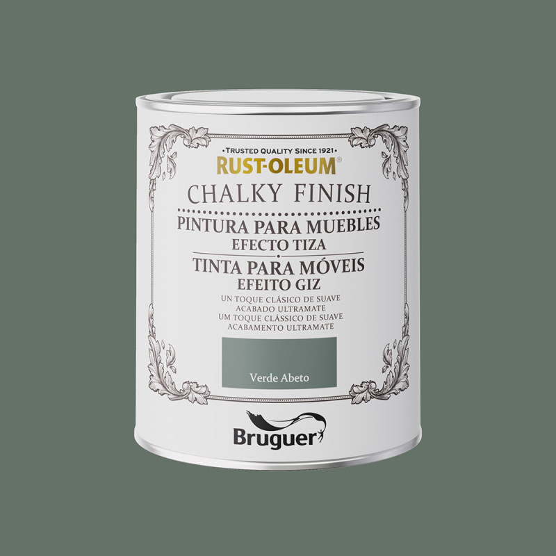 Rust-oleum chalky finish muebles verde abeto 0,750l 5733889 bruguer Rust-oleum chalky finish muebles verde abeto 0,750l 5733889 bruguer