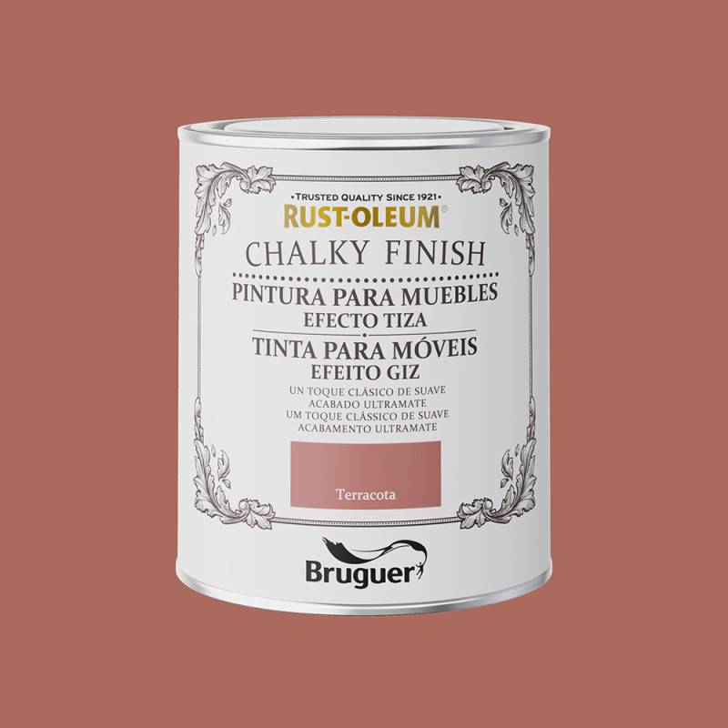 Rust-oleum chalky finish muebles terracota 0,750l 5733893 bruguer Rust-oleum chalky finish muebles terracota 0,750l 5733893 bruguer