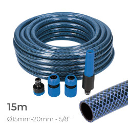 Kit manguera de jardin interior 15 m (5/8" 15 mm)