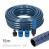 Kit manguera de jardin interior 15 m (5/8" 15 mm)