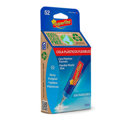 Adhesivo plasticos flexibles,blister 20ml 2452 supertite