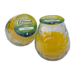 Vela citronela en cristal ø9,5x10,5cm magic lights
