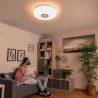 Lámpara led de techo con altavoz lumavox v0103688 innovagoods