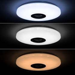 Lámpara led de techo con altavoz lumavox v0103688 innovagoods