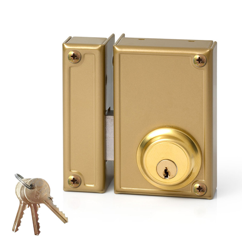 Cerradura de sobreponer solo llave. izquierda jis 33-7i jis Cerradura de sobreponer solo llave. izquierda jis 33-7i jis