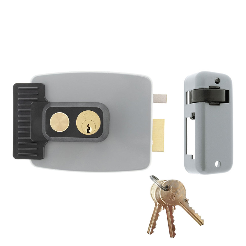 Electro cerradura de sobreponer con pulsador de apertura derecha jis 1903d jis Electro cerradura de sobreponer con pulsador de apertura derecha jis 1903d jis