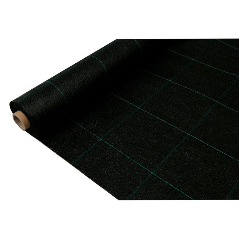 Malla antihierba 100 gr/m² 1 x 25 m color negra Malla antihierba 100 gr/m² 1 x 25 m color negra