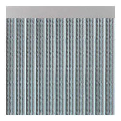 Cortina para puerta modelo "lisboa" color gris 90x210cm m63581 acudam