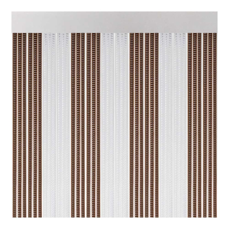 Cortina para puerta modelo "lisboa" color marron-cristal 90x210cm m63185 acudam Cortina para puerta modelo "lisboa" color marron-cristal 90x210cm m63185 acudam